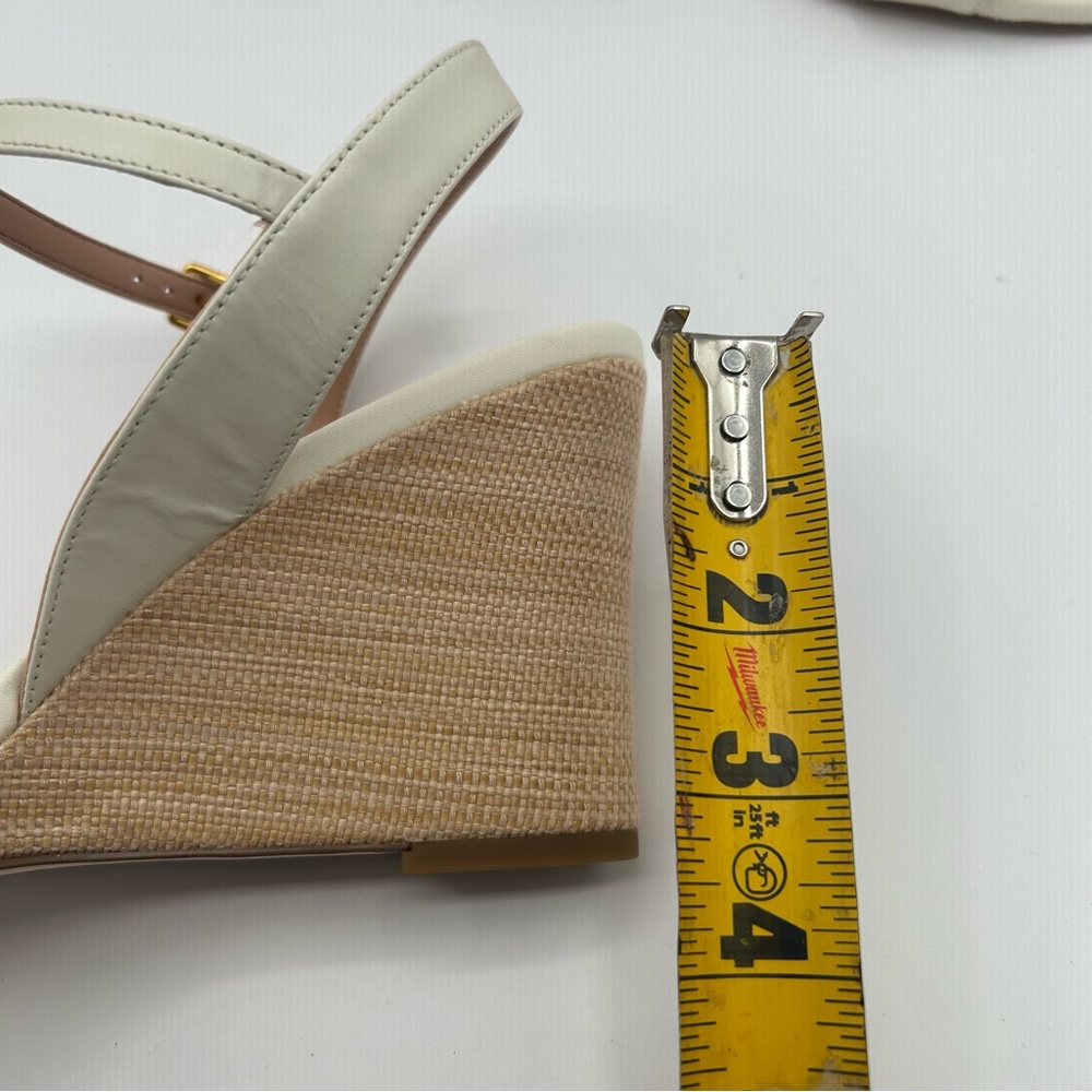 New Cole haan Womens Josie wedge sandal pump, ivory leather 10 B - Picture 5 of 10